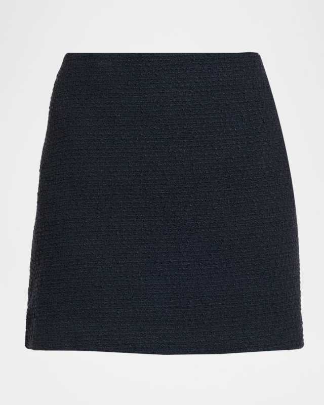 Straight Tweed Mini Skirt